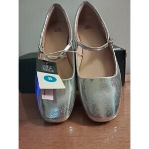 Wild Fable Size 8 Ballet Shoes Silver